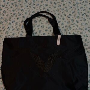 Victoria's Secret Fashion Show Rhinestone Black Tote